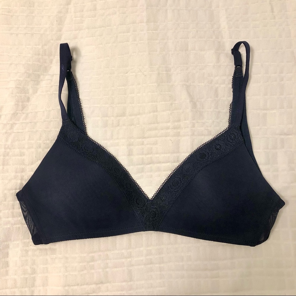 Aerie Navy Wireless Bra